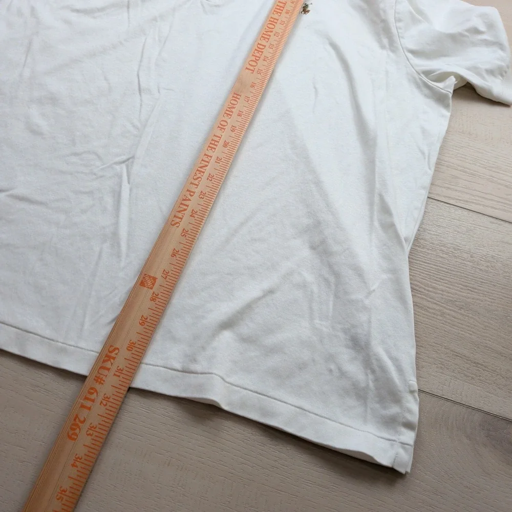 Polo Ralph Lauren Mens 3XB White Short Sleeve Cotton Polo Shirt Flesh Pony Logo